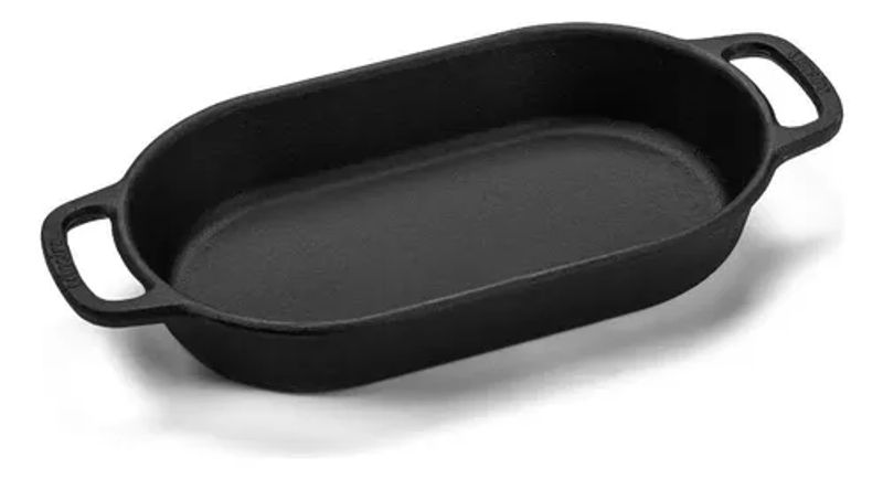 assadeira de ferro fundido oval, travessa de ferro, 36, tabuleiro de ferro, forma de ferro