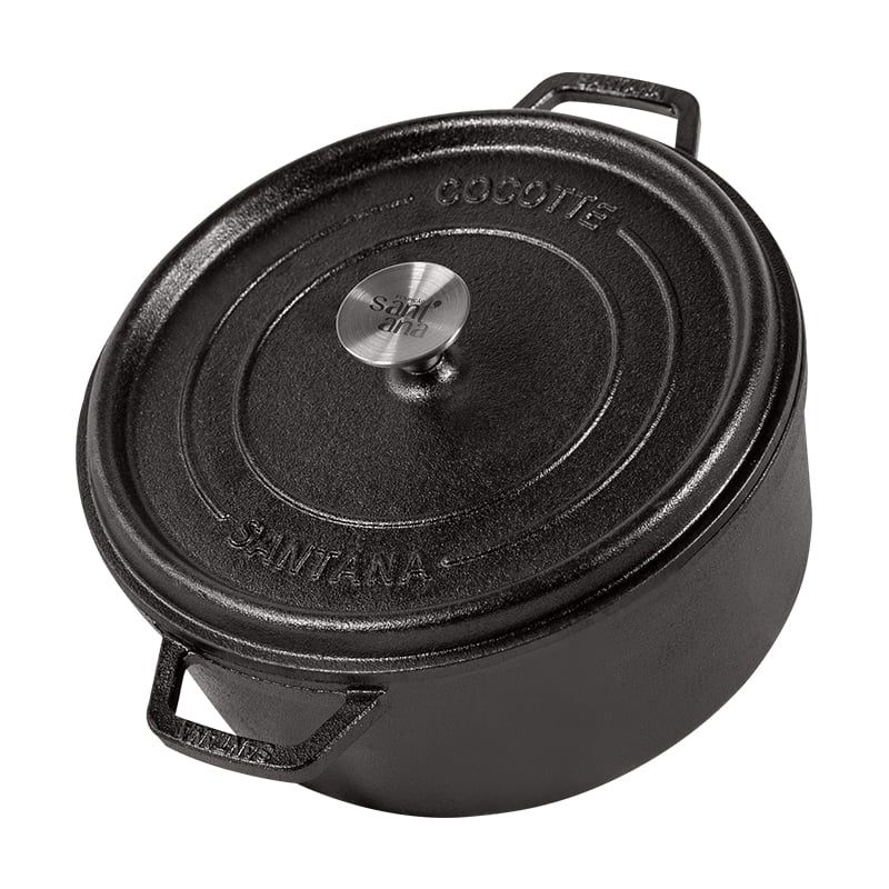 panela de ferro fundido caçarola cocotte 24 cm para panificaçao panela para forno, santana