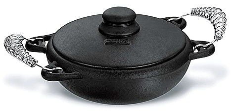 panela de moqueca de ferro fundido, moquequeira, panela de barro capixaba, 1,5 l, tampa de ferro