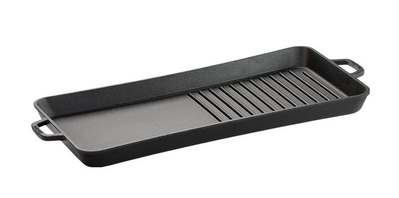 Chapa de ferro slim grill santana, plancha, assadeira de ferro fundido 45x20 cm