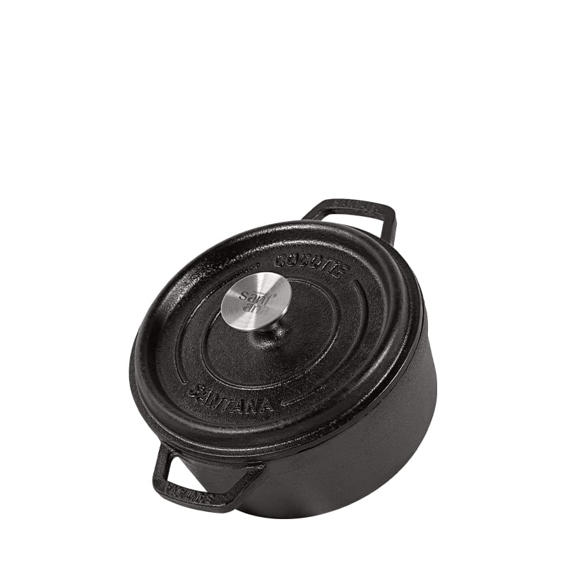 panela de ferro fundido caçarola cocotte 18 cm para panificaçao panela para forno, santana