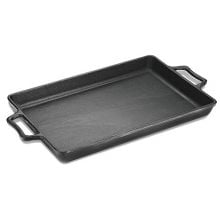 assadeira de ferro fundido retangular, travessa de ferro, tabuleiro para forno, bandeja santana 31x25