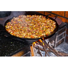 frigideira de ferro fundido 60cm, frigideira grande, frigideira grill, chapa de ferro, frigideira antiaderente, libaneza