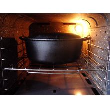 panela de ferro fundido forno holandês defumação panela mineira, 25 cm  dutchoven panela para pão,