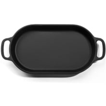 assadeira de ferro fundido oval, travessa de ferro, 28, tabuleiro de ferro, forma de ferro