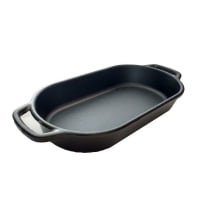 assadeira de ferro fundido oval, travessa de ferro, 28, tabuleiro de ferro, forma de ferro