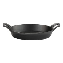 assadeira de ferro fundido oval, 28 cm , travessa de ferro, tabuleiro de ferro, pequena santana