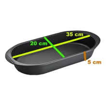 assadeira de ferro fundido oval, 35 cm , travessa de ferro, tabuleiro de ferro, pequena libaneza