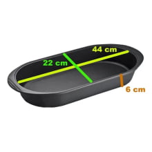 assadeira de ferro fundido oval, 44 cm , travessa de ferro, tabuleiro de ferro, pequena libaneza