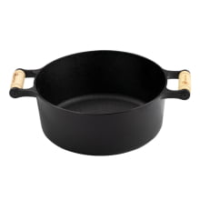 Caçarola Alça de Madeira Tampa de Ferro 1 litro 14cm FS