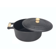 Caçarola Alça de Madeira Tampa de Ferro 1 litro 14cm FS