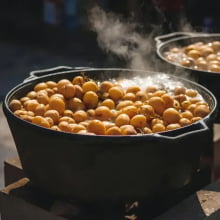 comprar panela ferro fundido, cacarola, caçarola, 26 litros, tampa, panela mineira, fumil