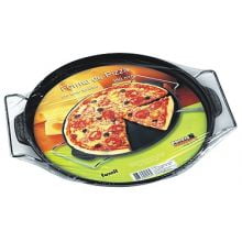 forma pizza ferro fundido, 30 cm, assadeira de pizza, forma de pedra, travessa para pizza com suporte