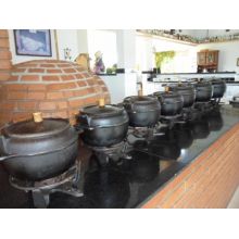 panela de ferro fundido, panela de feijoada, caldo, caldeirão de ferro, natular 6, panela buffet