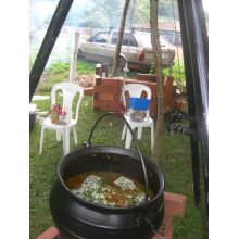 panela de ferro fundido grande, caldeirão de bruxa, 60 l, panela wicca, panela tripé, caldeirão de ferro