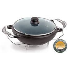 Panela Moqueca 3,5 litros Tampa de Vidro 27 cm diâmetro