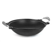 panela wok ferro fundido, panela wok, tacho de ferro, paella de ferro 6 l, sem tampa