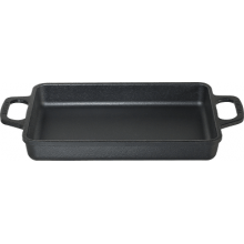 assadeira de ferro fundido retangular, travessa de ferro, tabuleiro para forno, bandeja santana 31x25