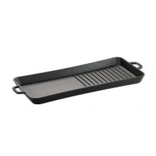 Chapa de ferro slim grill santana, plancha, assadeira de ferro fundido 45x20 cm