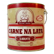 carne na lata, carne na banha, carne na gordura, carne suina, pernil, xavante 3,4kg