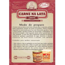 carne na lata, carne na banha, carne na gordura, carne suina, pernil, xavante 3,4kg