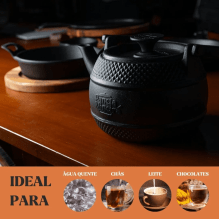 chaleira de ferro fundido, bule, 2 litros, panela mineira,tradição