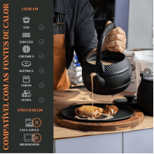 chaleira de ferro fundido, bule, 2 litros, panela mineira,tradição