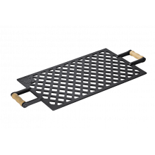 churrasqueira de ferro fundido completa com pés, chapa, grelha e espeto 48x29 Libaneza, panela mineira