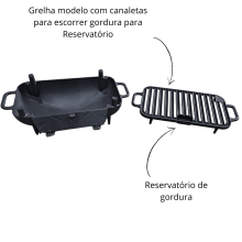 CHURRASQUEIRA STYLOS COM GRELHA ARGENTINA LIBANEZA