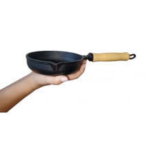 frigideira de ferro para ovo, egg pan, frigideira pequena de ferro para omelete, libaneza, 14 cm