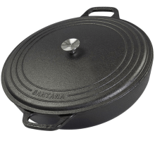 Paella Alça Ferro Tampa De Ferro Santana 30 Cm 4 Litros