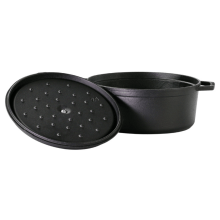 Caçarola alça de ferro tampa de ferro 2,6 litros cocotte 22cm