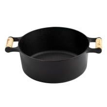 Caçarola Alça de Madeira Tampa de Ferro 1 litro 14cm FS