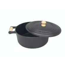 Caçarola Alça de Madeira Tampa de Ferro 1 litro 14cm FS