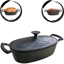 panela de ferro fundido, caçarola, cacarola, 5 litros, panela ,oval