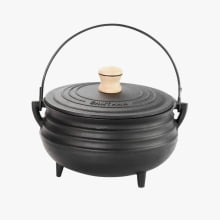 Panela tripé Caldeirão 2,9 L 20cm diâmetro com tampa FS N 6