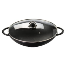 panela wok ferro fundido, panela wok, tacho de ferro, paella de ferro 5,9 l, com tampa, Santana