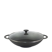 Panela Wok Tacho Chines 5,9 litros 36 cm tampa de VIDRO FS