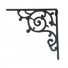 Cantoneira de ferro fundido, mão francesa, rustica, prateleira, suporte de ferro fundido, 30x30 cm