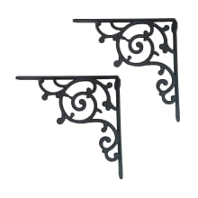 Cantoneira de ferro fundido, mão francesa, rustica, prateleira, suporte de ferro fundido, 30x30 cm
