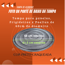 comprar tampa para panela aluminio, 60cm, ferro fundido, tampa de panela barato, panela mineira, fumil